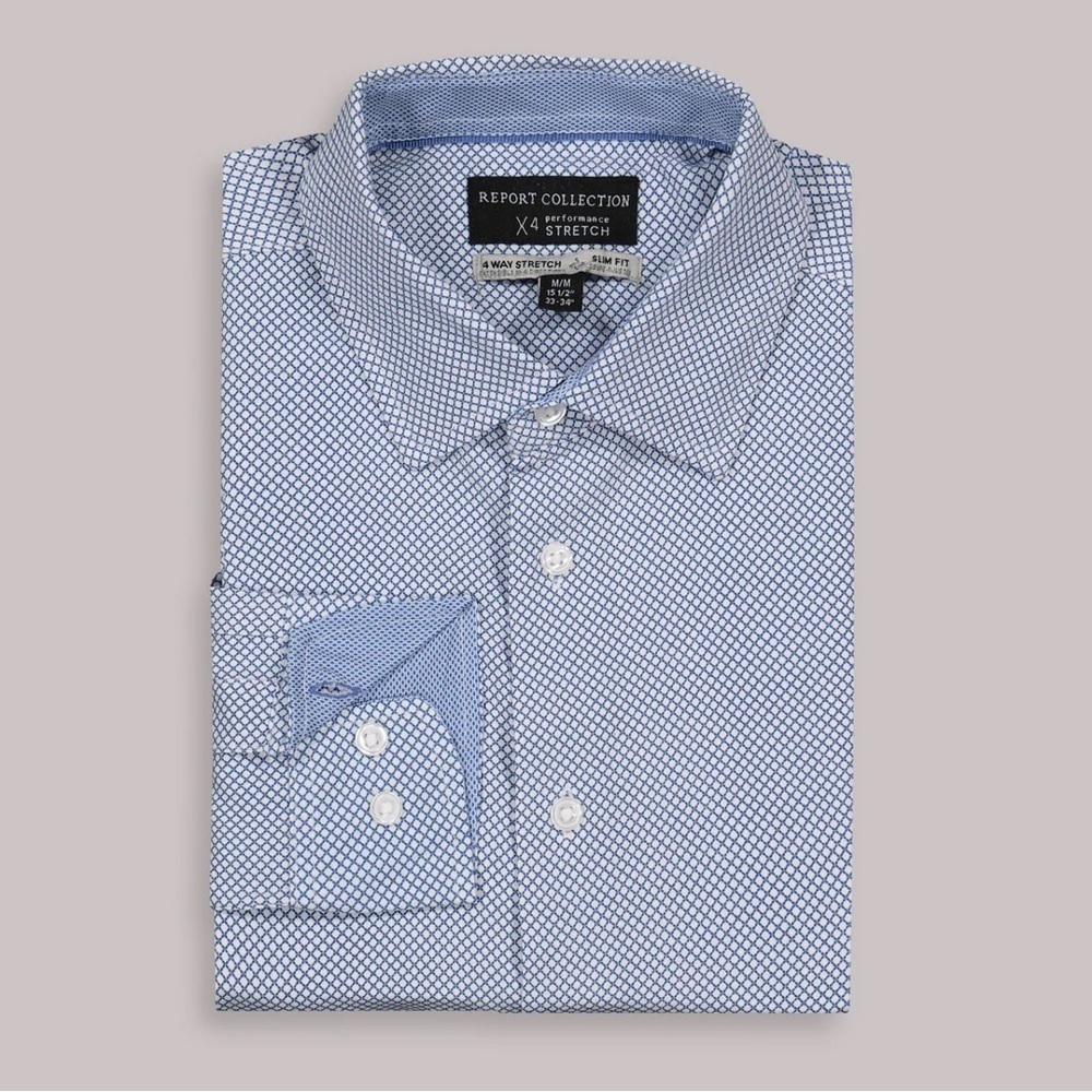 Report Collection X4 Performance Stretch Dress Shirt – Size Small